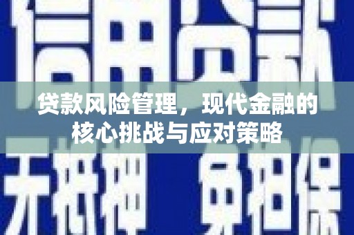 灞桥贷款风险管理，现代金融的核心挑战与应对策略