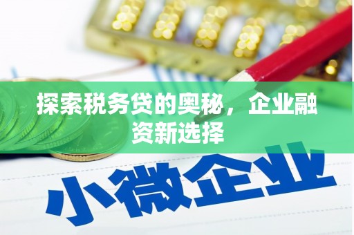 花都探索税务贷的奥秘，企业融资新选择