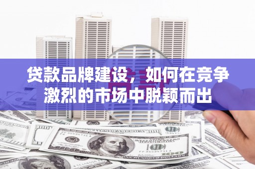 渭城贷款品牌建设，如何在竞争激烈的市场中脱颖而出