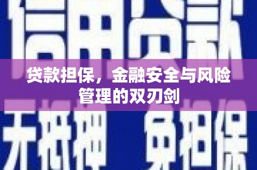 张店贷款担保，金融安全与风险管理的双刃剑