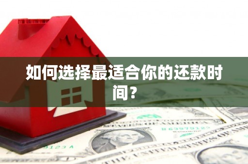海安如何选择最适合你的还款时间？