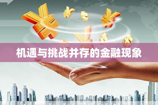 埌东机遇与挑战并存的金融现象